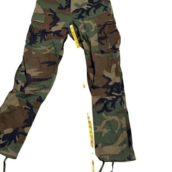 US Military Army Woodland Camo Uniform Cargo Pants Mens SZ Small Long Multicolor - Picture 8 of 9